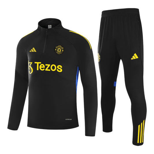Manchester United Joggingpak met rit Set(top+broek) 2025/26 Black
