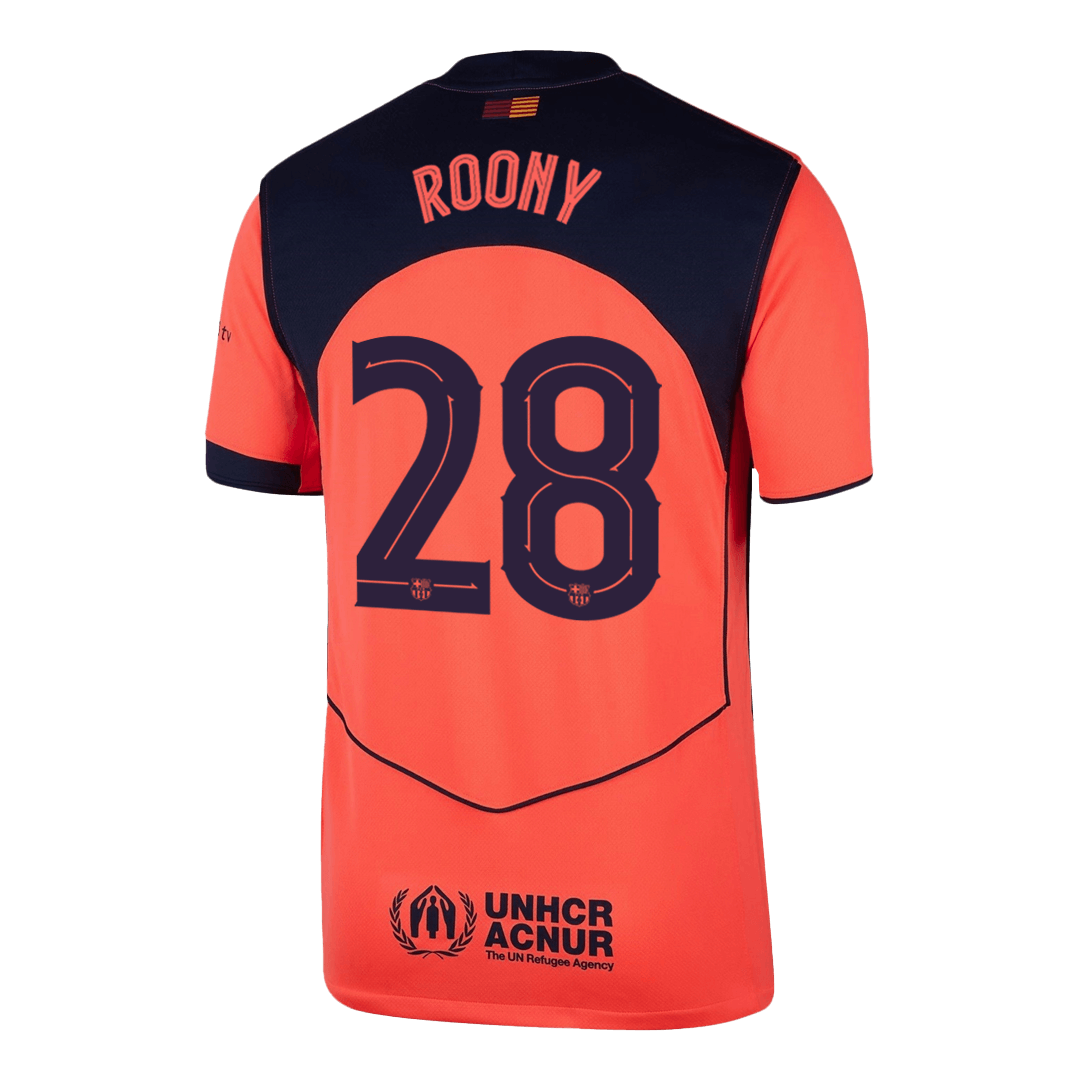ROONY #28 Heren Barcelona Derde Voetbalshirt 2025/26