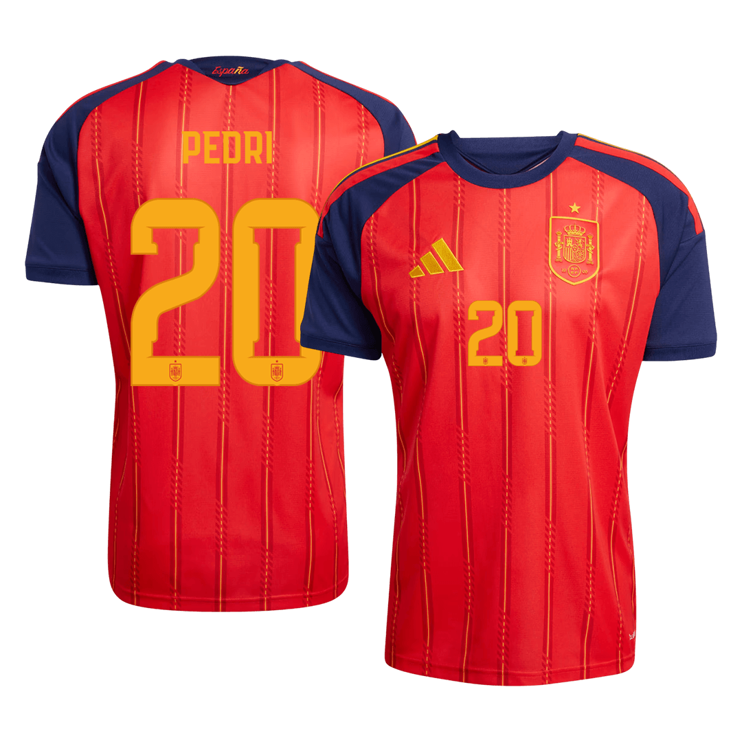 PEDRI #20 Heren Spain Thuis Voetbalshirt 2026 [PREMIUM]