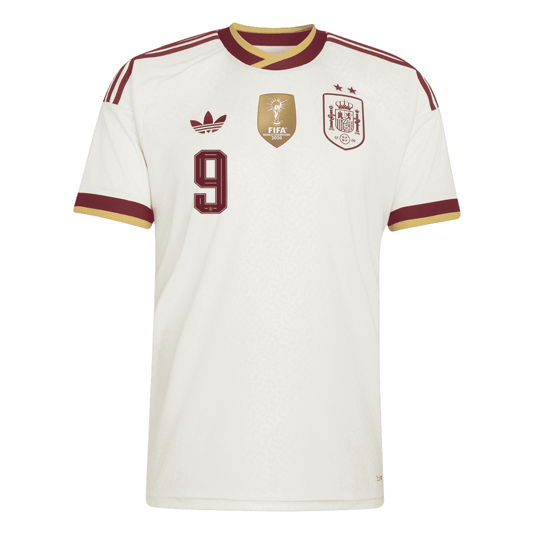 GAVI #9 Heren Spanje Uitshirt WK Voetbal 2026【Kampioenseditie】