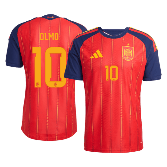 OLMO #10 Spain Thuis Spelersversie Voetbalshirt WK Voetbal 2026 - Slim Fit