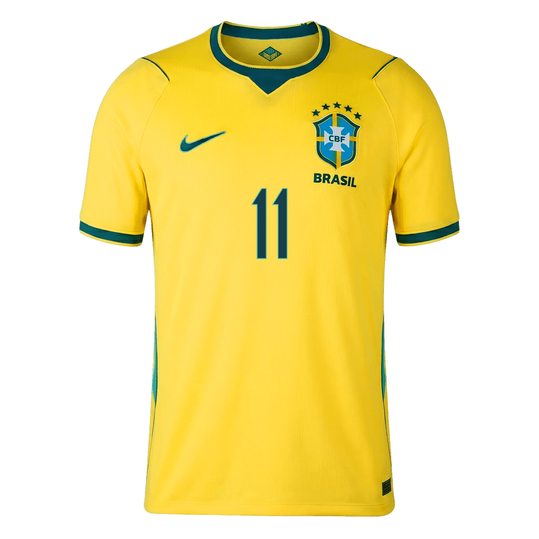 RAPHINHA #11 Heren Brazil Thuis Voetbalshirt WK Voetbal 2026