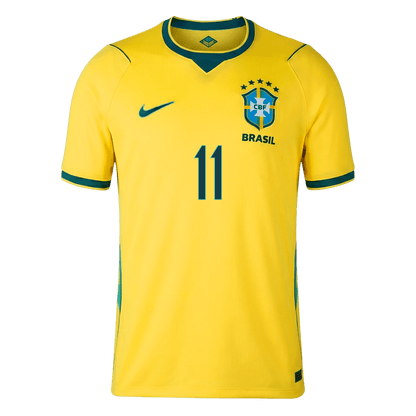 RAPHINHA #11 Heren Brazil Thuis Voetbalshirt WK Voetbal 2026