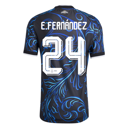 E. FERNÁNDEZ #24 Argentina Uit Spelersversie Voetbalshirt WK Voetbal 2026 - Slim Fit