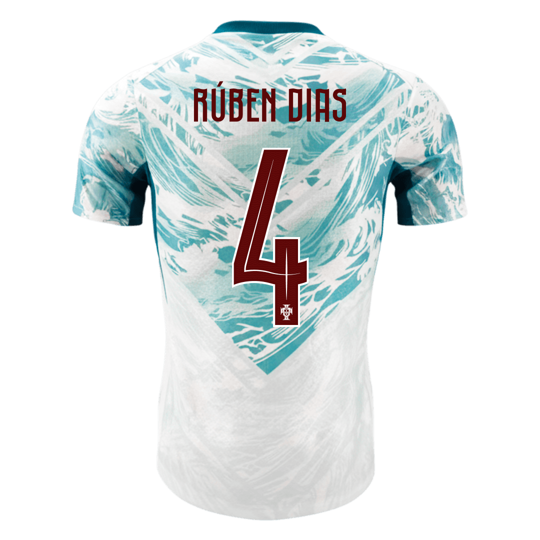 RÚBEN DIAS #4 Portugal Uit Spelersversie Voetbalshirt WK Voetbal 2026 - Slim Fit