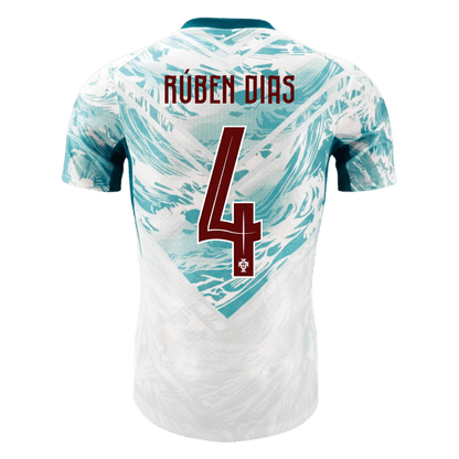 RÚBEN DIAS #4 Portugal Uit Spelersversie Voetbalshirt WK Voetbal 2026 - Slim Fit
