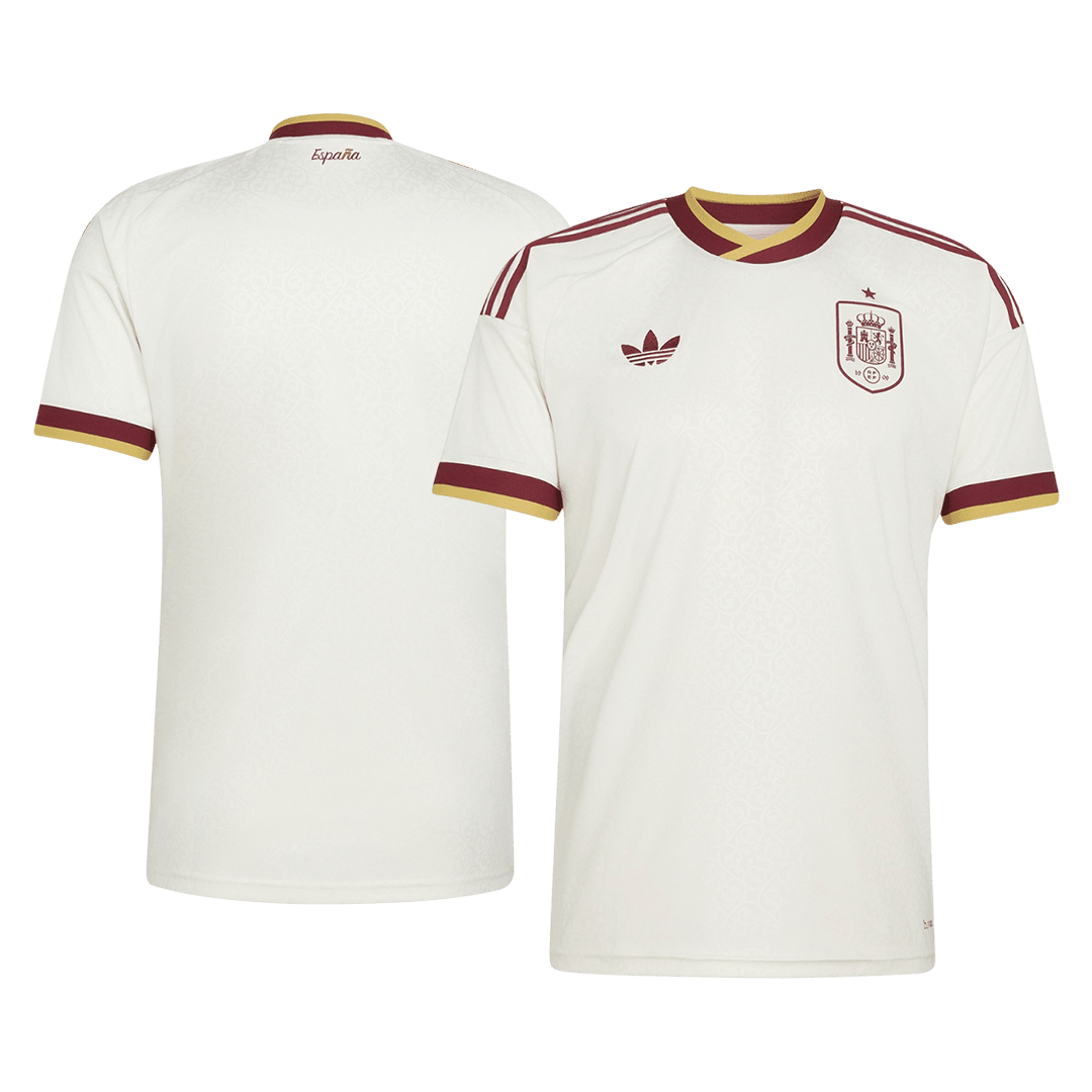 Heren Spain Uit Voetbalshirt WK Voetbal 2026 - achterkant