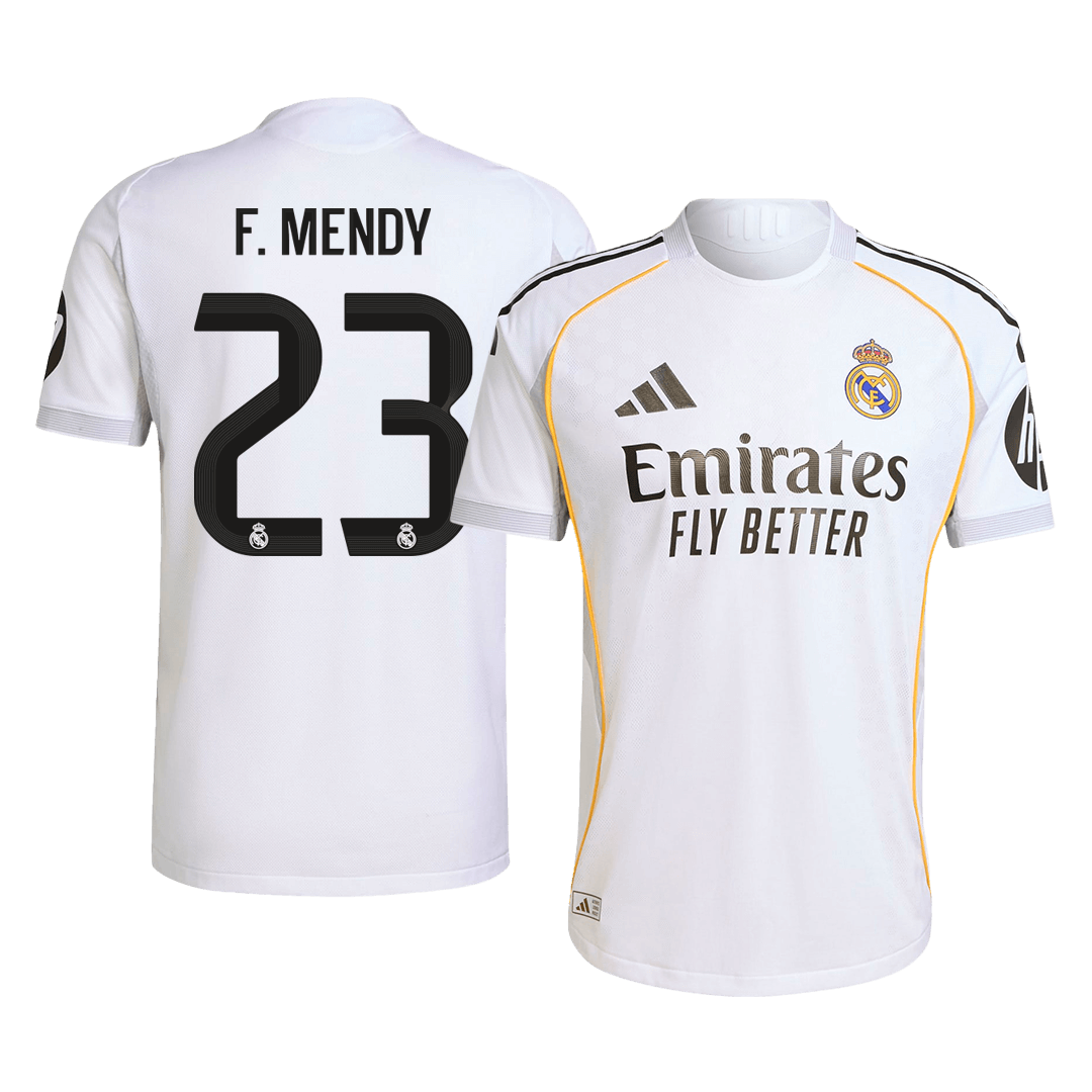 F.MENDY #23 Real Madrid Thuis Spelersversie Voetbalshirt 2025/26 - Slim Fit