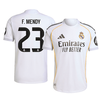 F.MENDY #23 Real Madrid Thuis Spelersversie Voetbalshirt 2025/26 - Slim Fit