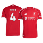 VIRGIL #4 Liverpool Thuis Spelersversie Voetbalshirt 2025/26 - Slim Fit