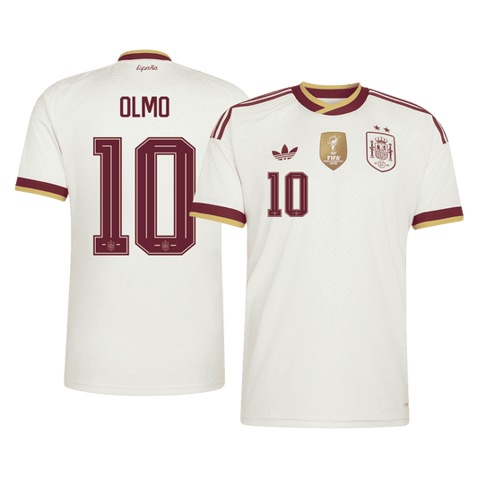 OLMO #10 Heren Spanje Uitshirt WK Voetbal 2026【Kampioenseditie】