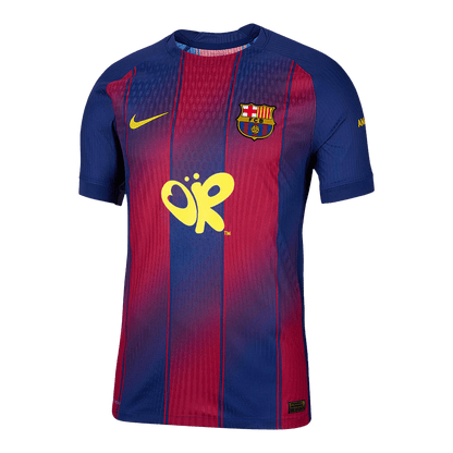 Barcelona Thuis Spelersversie Voetbalshirt 2025/26 - Slim Fit - voorkant