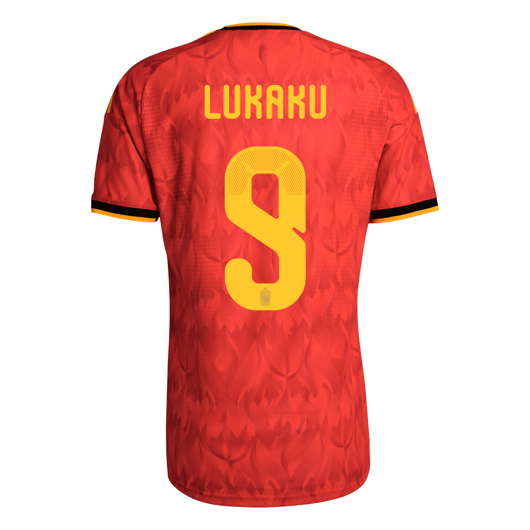 LUKAKU #9 Belgium Thuis Spelersversie Voetbalshirt WK Voetbal 2026 - Slim Fit