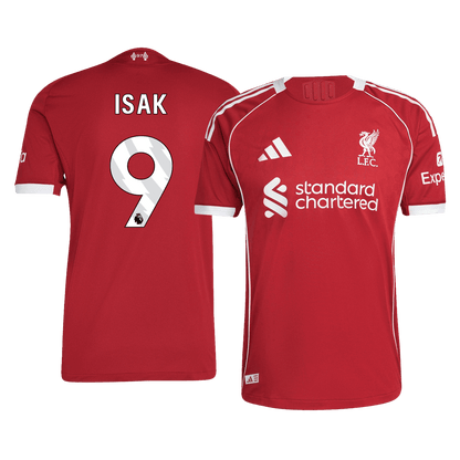 ISAK #9 Liverpool Thuis Spelersversie Voetbalshirt 2025/26 - Slim Fit