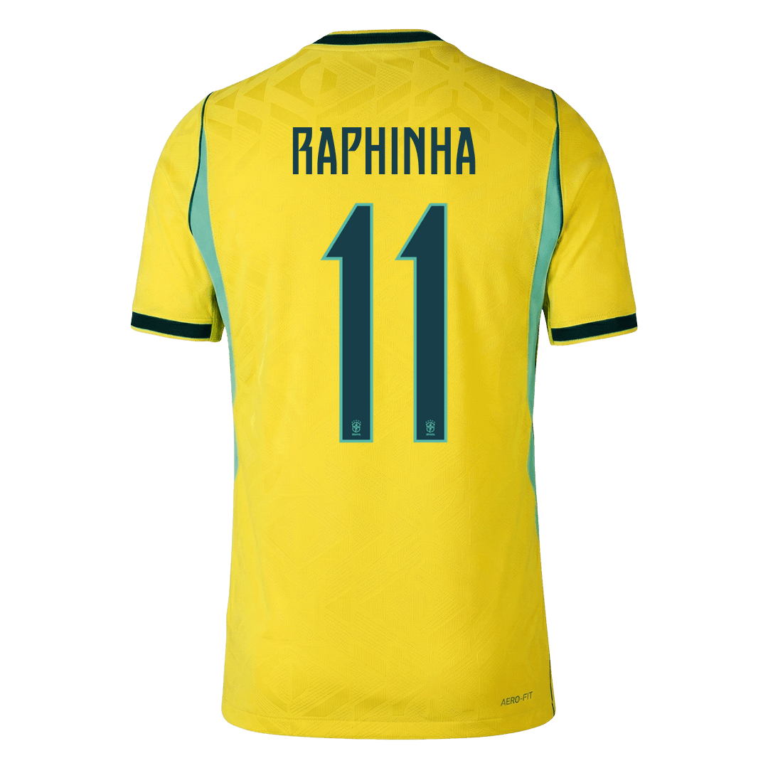 RAPHINHA #11 Brazil Thuis Spelersversie Voetbalshirt WK Voetbal 2026 - Slim Fit