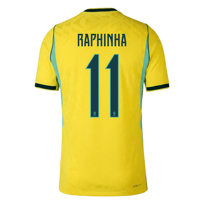 RAPHINHA #11 Brazil Thuis Spelersversie Voetbalshirt WK Voetbal 2026 - Slim Fit