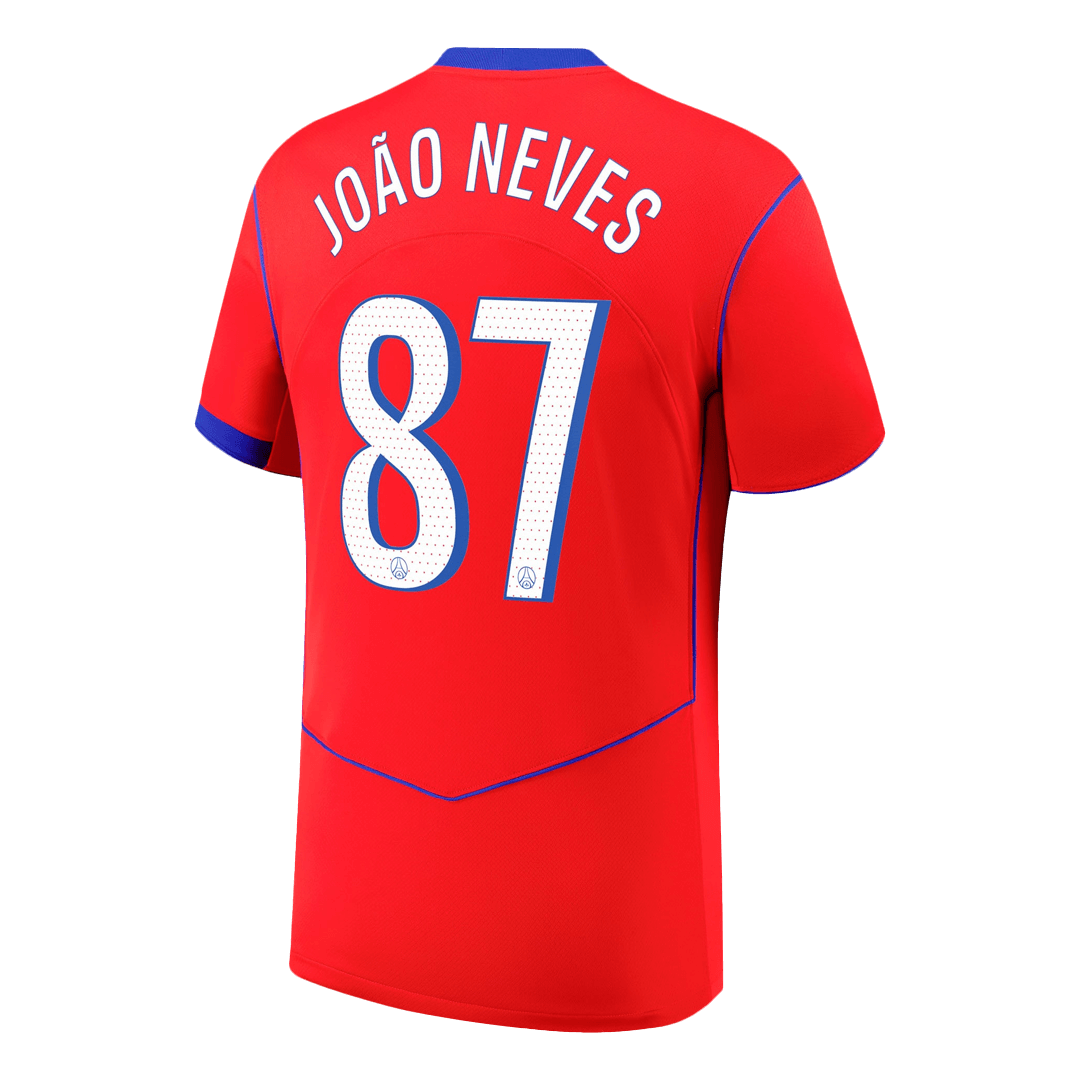 JOÃO NEVES #87 Heren PSG Derde Voetbalshirt 2025/26