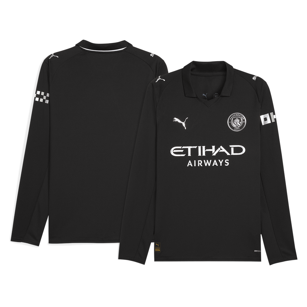 Heren Manchester City Uit Lange Mouwen Voetbalshirt 2025/26
