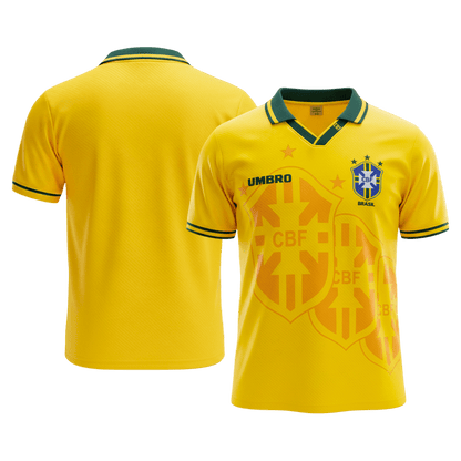 Retro Brazil Thuis Voetbalshirt 1994