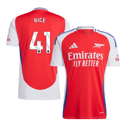 RICE #41 Heren Arsenal Thuis Voetbalshirt 2024/25 - voorkant