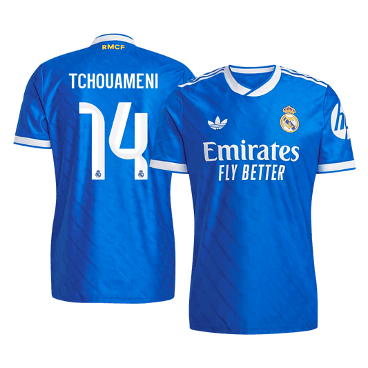 TCHOUAMENI #14 Real Madrid Derde Spelersversie Voetbalshirt 2025/26 - Slim Fit