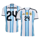 E. FERNÁNDEZ #24 Heren Argentina Thuis Voetbalshirt 2026 [PREMIUM]