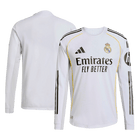 Maillot de football domicile Real Madrid, édition joueur, manches longues, saison 2025/26 - Coupe ajustée