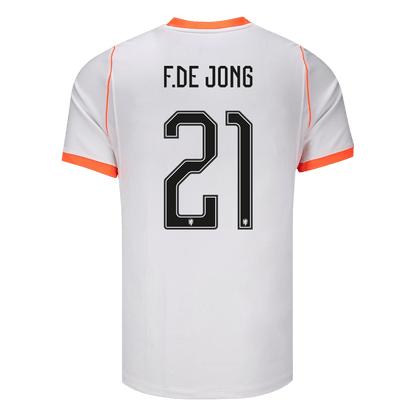 F.DE JONG #21 Heren Netherlands Uit Voetbalshirt WK Voetbal 2026