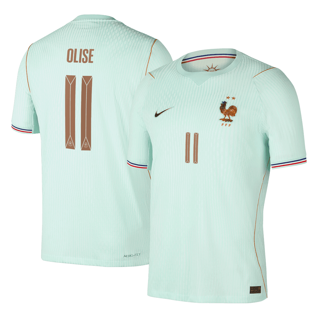 OLISE #11 France Uit Spelersversie Voetbalshirt WK Voetbal 2026 - Slim Fit - voorkant