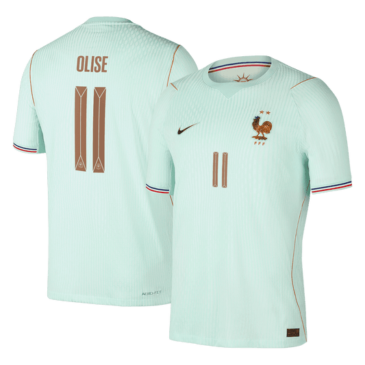 OLISE #11 France Uit Spelersversie Voetbalshirt WK Voetbal 2026 - Slim Fit - voorkant