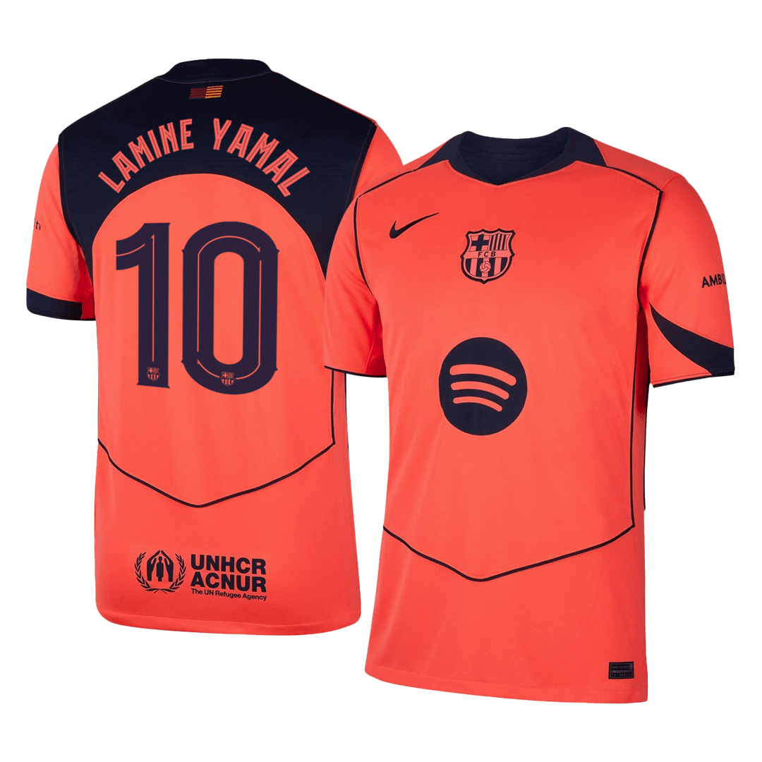 LAMINE YAMAL #10 Heren Barcelona Derde Voetbalshirt 2025/26 - UCL