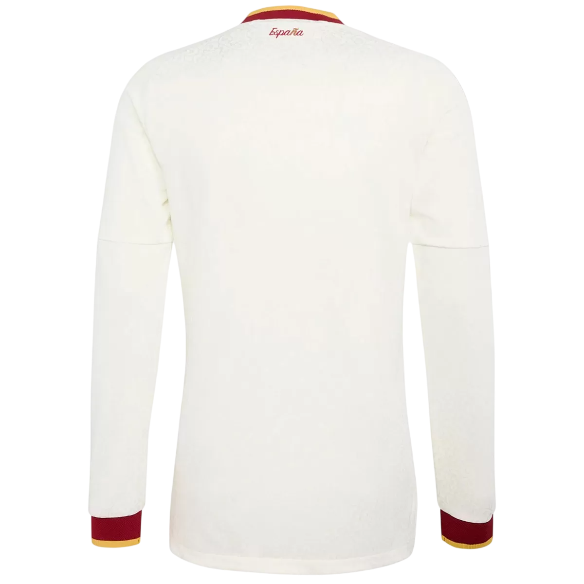 Heren Spain Uit Lange Mouwen Voetbalshirt WK Voetbal 2026 - achterkant