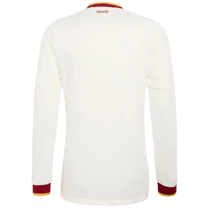 Heren Spain Uit Lange Mouwen Voetbalshirt WK Voetbal 2026 - achterkant