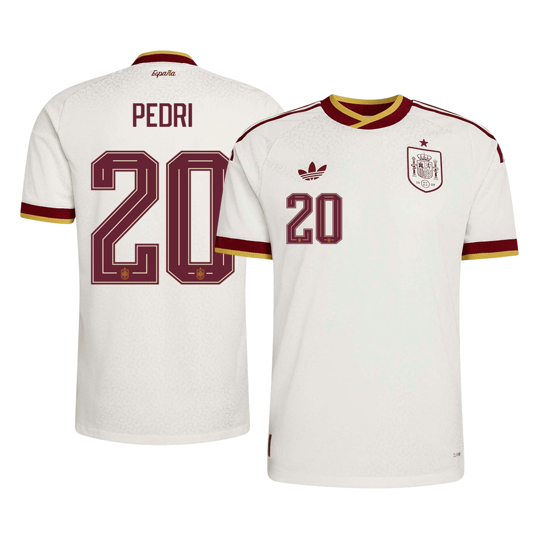 PEDRI #20 Spain Uit Spelersversie Voetbalshirt WK Voetbal 2026 - Slim Fit