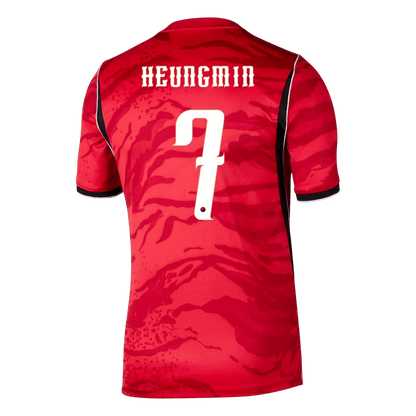 HEUNGMIN #7 Heren South Korea Thuis Voetbalshirt WK Voetbal 2026 - achterkant