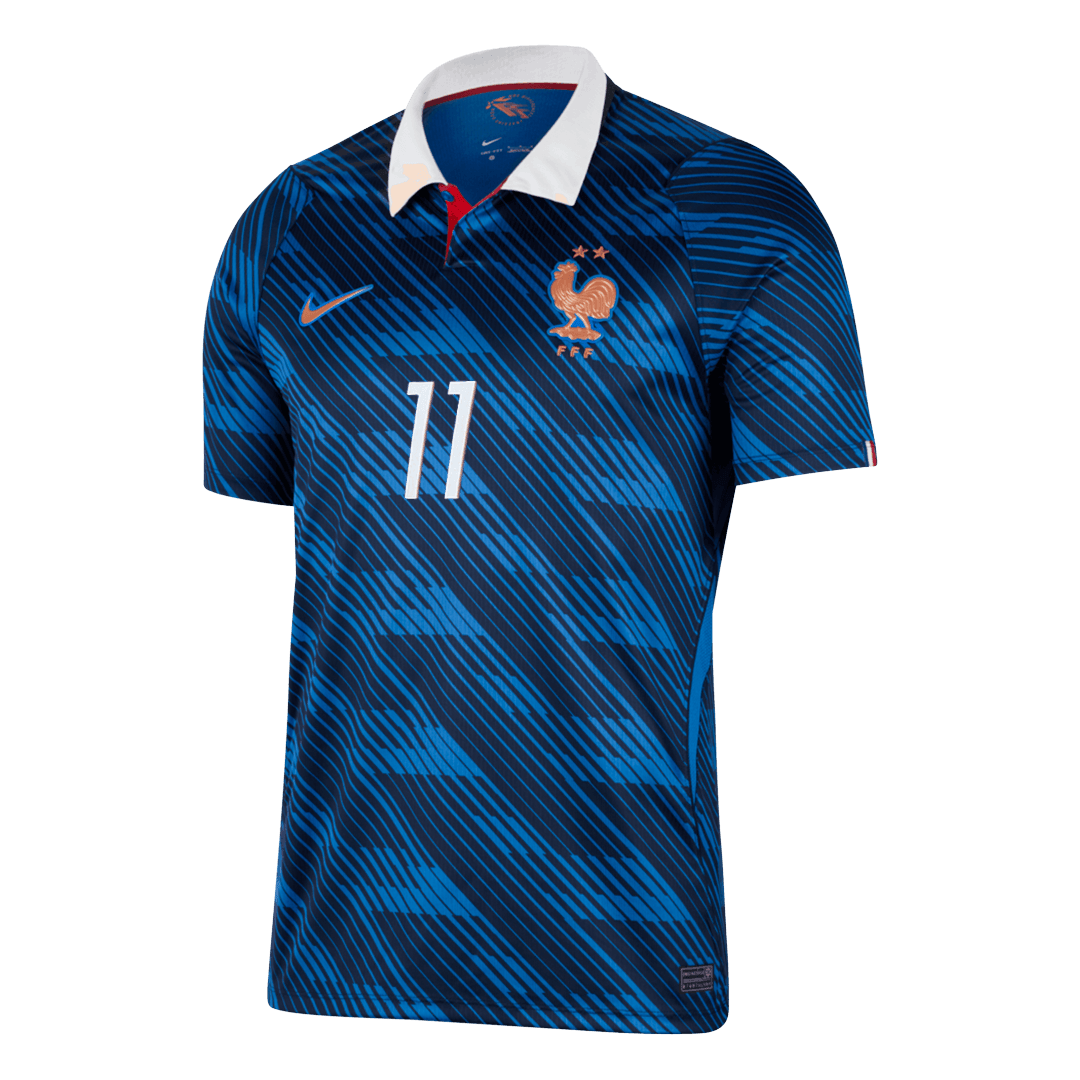 OLISE #11 Heren France Thuis Voetbalshirt WK Voetbal 2026 - zijkant