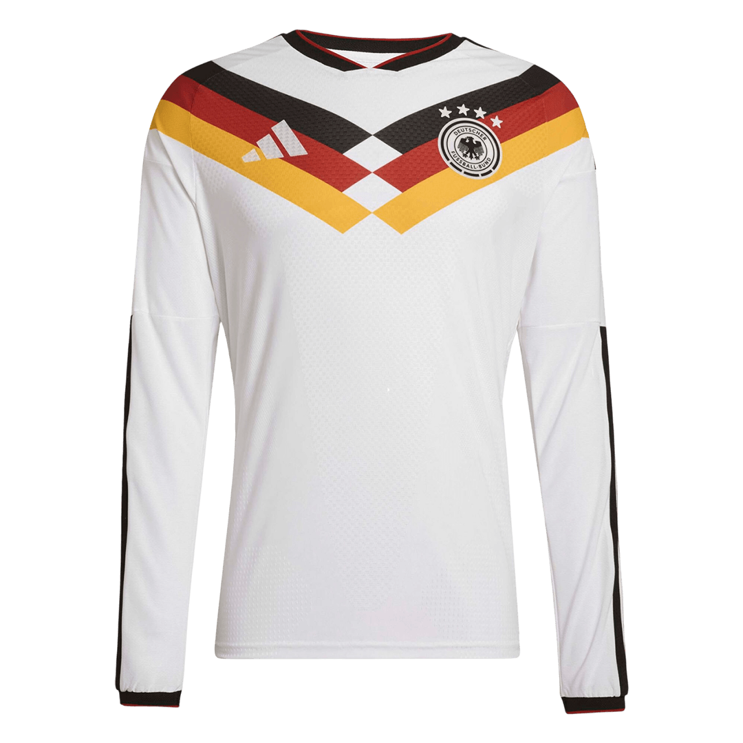 Germany Thuis Spelersversie Lange Mouwen Voetbalshirt 2026 - Slim Fit