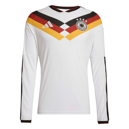 Germany Thuis Spelersversie Lange Mouwen Voetbalshirt 2026 - Slim Fit