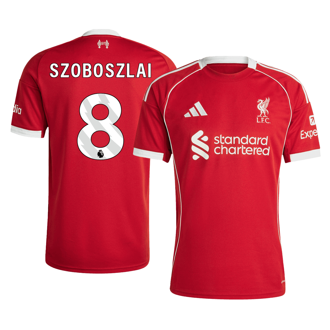SZOBOSZLAI #8 Heren Liverpool Thuis Voetbalshirt 2025/26