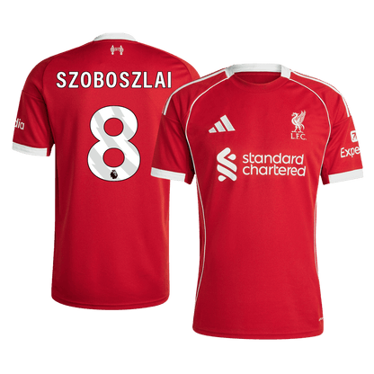 SZOBOSZLAI #8 Heren Liverpool Thuis Voetbalshirt 2025/26