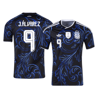 J. ÁLVAREZ #9 Heren Argentina Uit Voetbalshirt WK Voetbal 2026