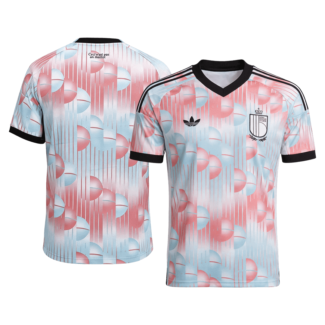 Heren Belgium Uit Voetbalshirt WK Voetbal 2026 - achterkant
