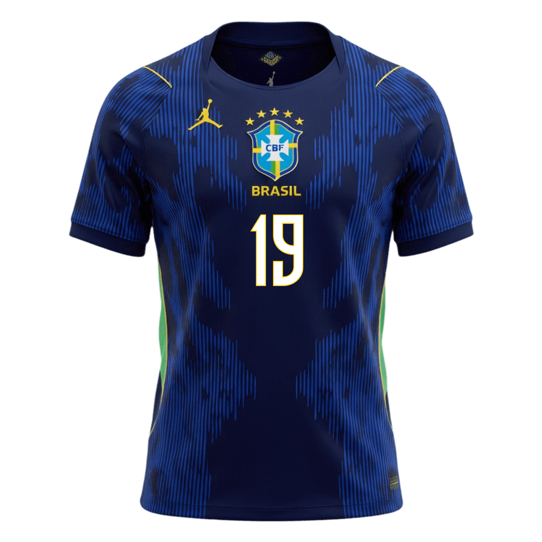 ENDRICK #19 Heren Brazil Uit Voetbalshirt WK Voetbal 2026