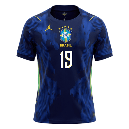 ENDRICK #19 Heren Brazil Uit Voetbalshirt WK Voetbal 2026