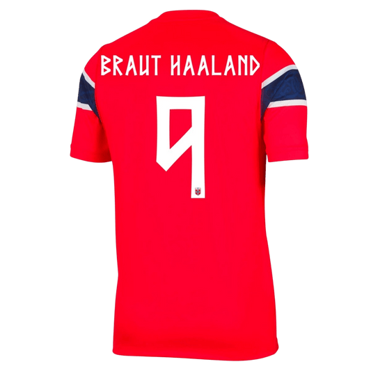 BRAUT HAALAND #9 Norway Thuis Spelersversie Voetbalshirt WK Voetbal 2026 - Slim Fit - voorkant