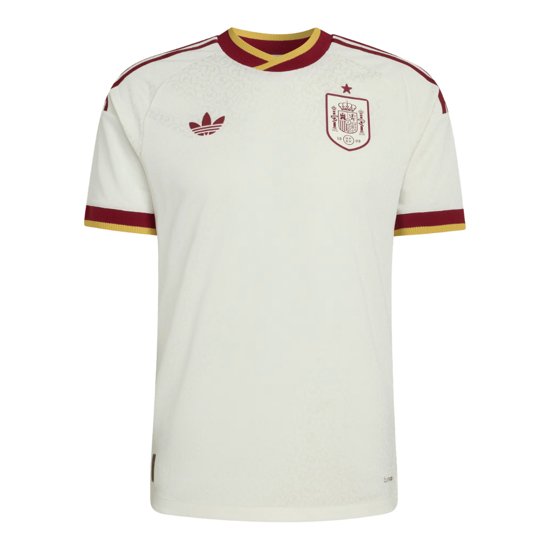 Spain Uit Spelersversie Voetbalshirt WK Voetbal 2026 - Slim Fit - voorkant