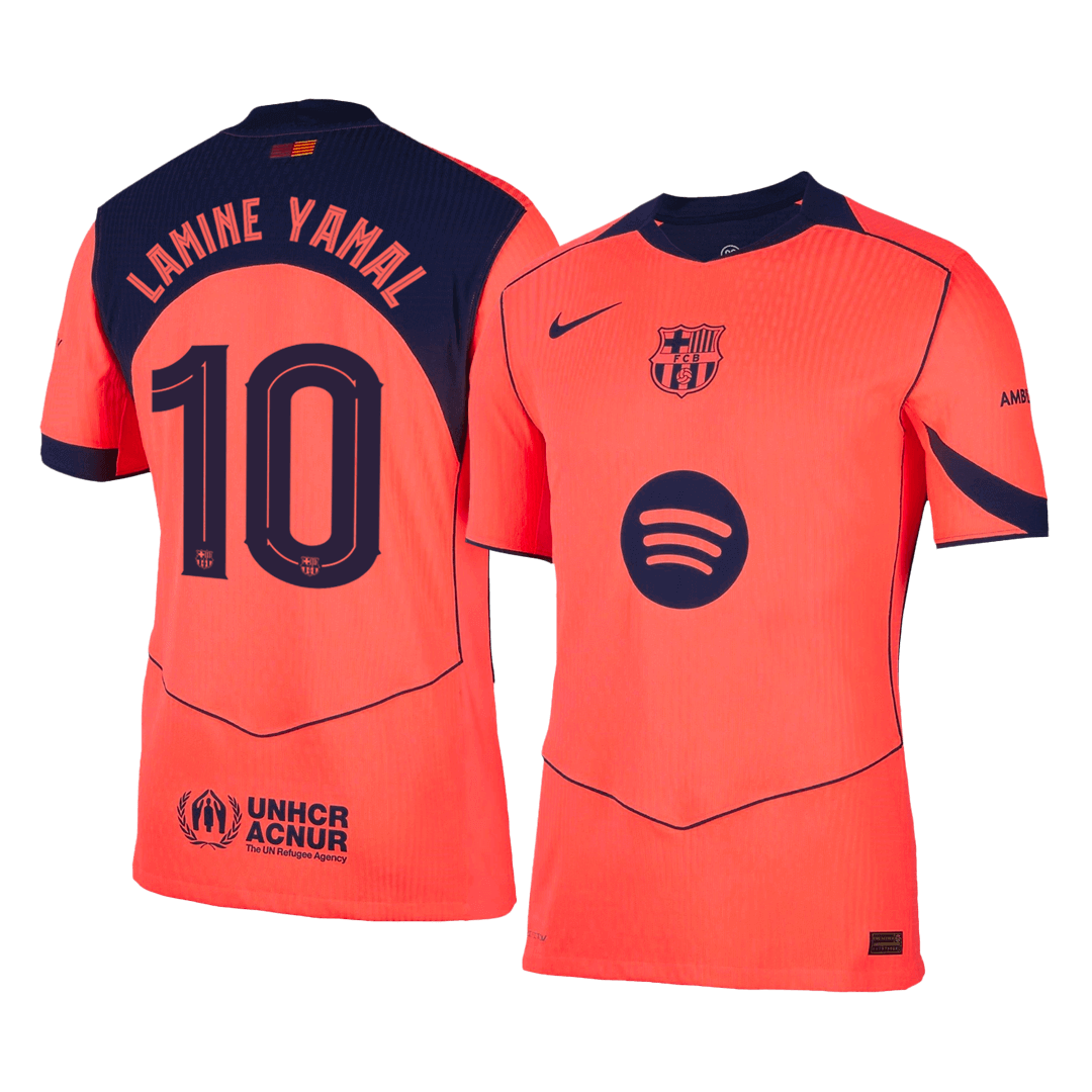 LAMINE YAMAL #10 Barcelona Derde Spelersversie Voetbalshirt 2025/26 - Slim Fit