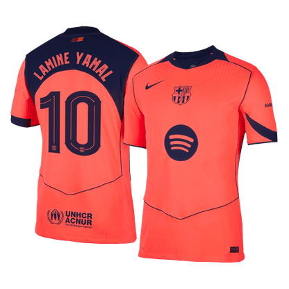 LAMINE YAMAL #10 Barcelona Derde Spelersversie Voetbalshirt 2025/26 - Slim Fit