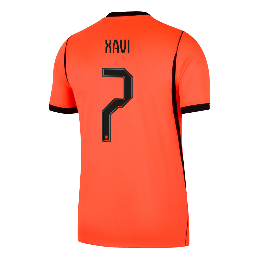 XAVI #7 Heren Netherlands Thuis Voetbalshirt WK Voetbal 2026